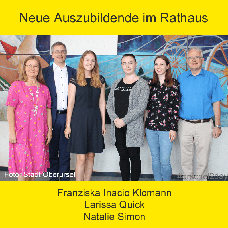 Neue Auszubildende im Rathaus