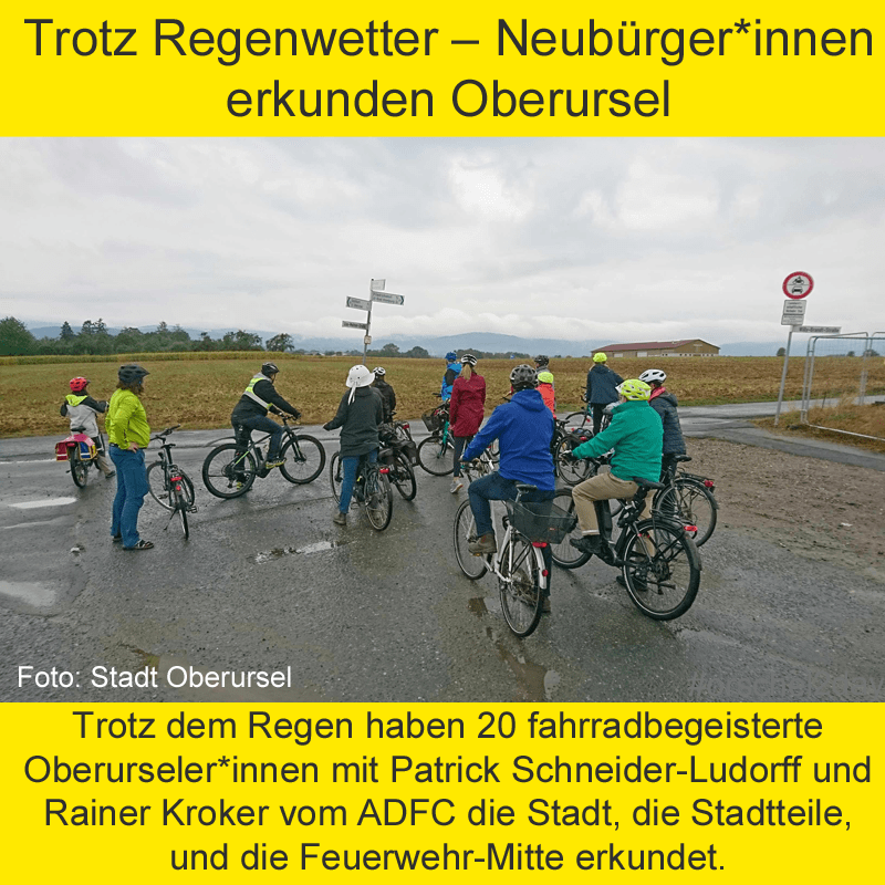 Trotz Regenwetter – Neubürger*innen erkunden Oberursel