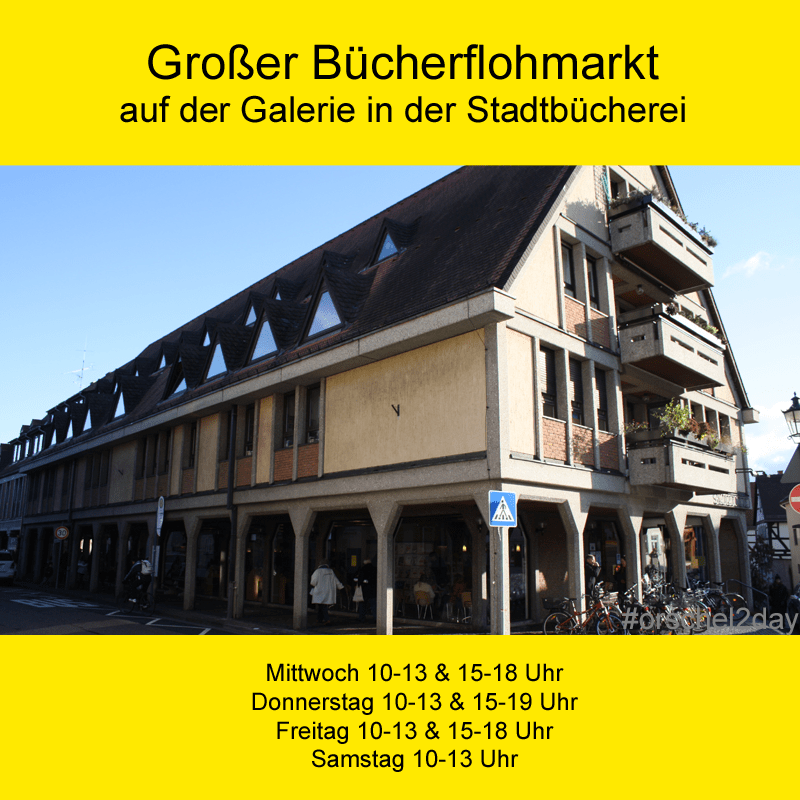 Großer Bücherflohmarkt in der Stadtbücherei (20.-23.11.2019)