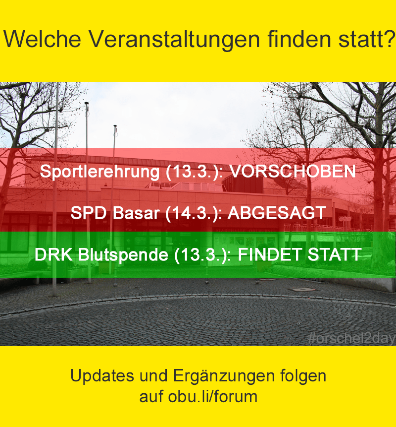 Welche Veranstaltungen finden statt?