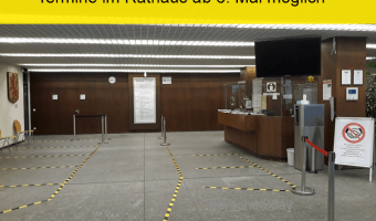 Ab Montag können Termine im Rathaus vereinbart werden – Einwohnerservice bietet Online-Terminvergabe an