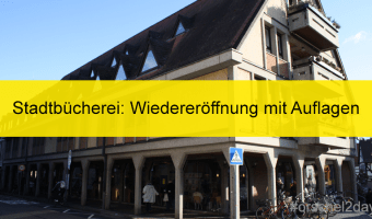 Stadtbücherei: Wiedereröffnung mit Auflagen
