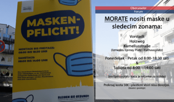 [SERBOKROATSKI] MORATE nositi maske u sledecim zonama: