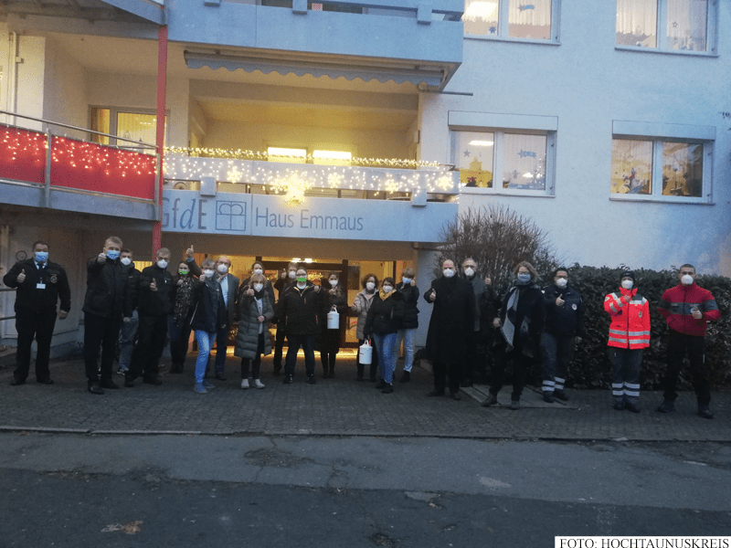 Mobiles Impfteam beim Alten- und Pflegeheim Haus Emmaus in Oberursel (Foto: Hochtaunuskreis)