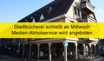 Stadtbücherei bleibt zur Eindämmung der Pandemie bis voraussichtlich 11. Januar 2021 geschlossen Medien-Abholservice wird angeboten