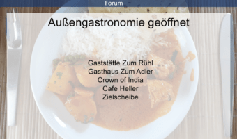Folgende Gaststätten wurden im Laufe der Woche nachgemeldet