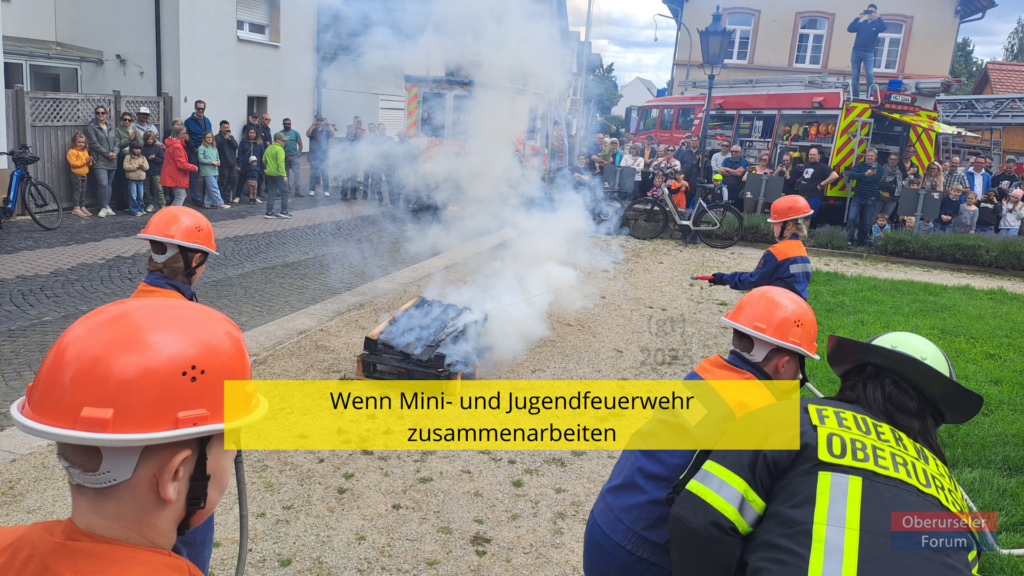 Wenn Mini- und Jugendfeuerwehr zusammenarbeiten