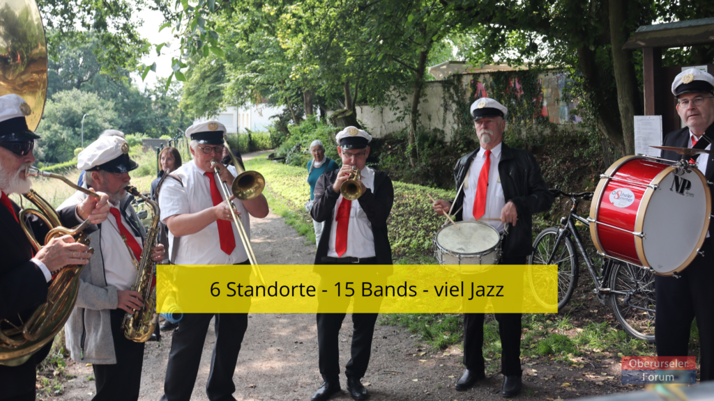 6 Standorte – 15 Bands – viel Jazz