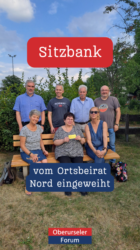 Sitzbank vom Ortsbeirat Nord eingeweiht