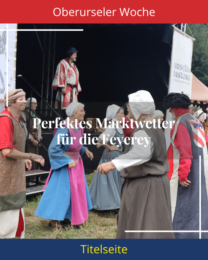 Perfektes Marktwetter für die Feyerey