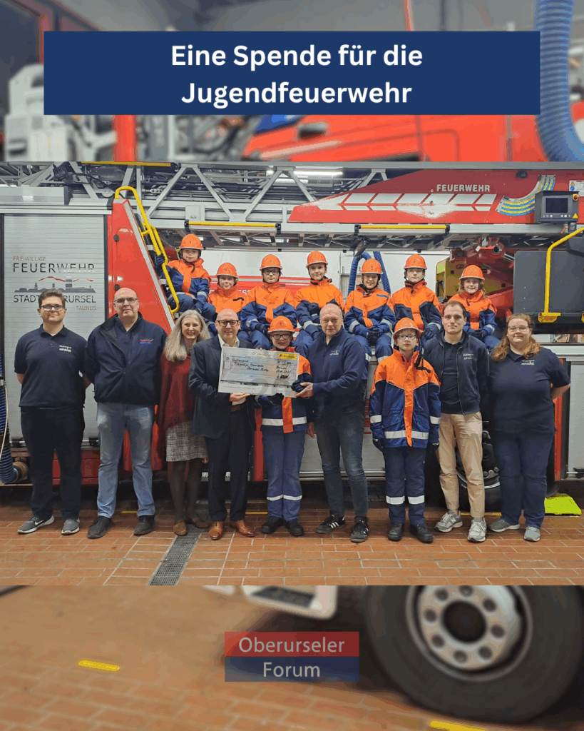 Eine Spende für die Jugendfeuerwehr