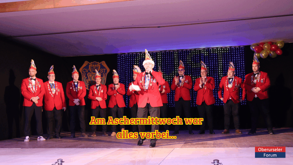 Am Aschermittwoch war alles vorbei…