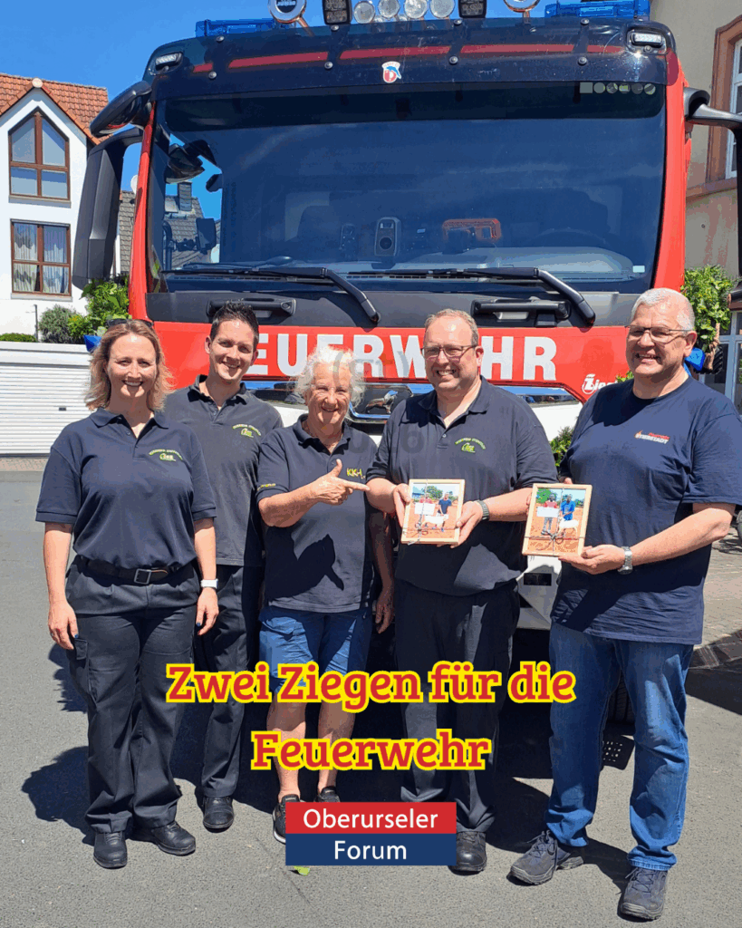 Zwei Ziegen für die Feuerwehr