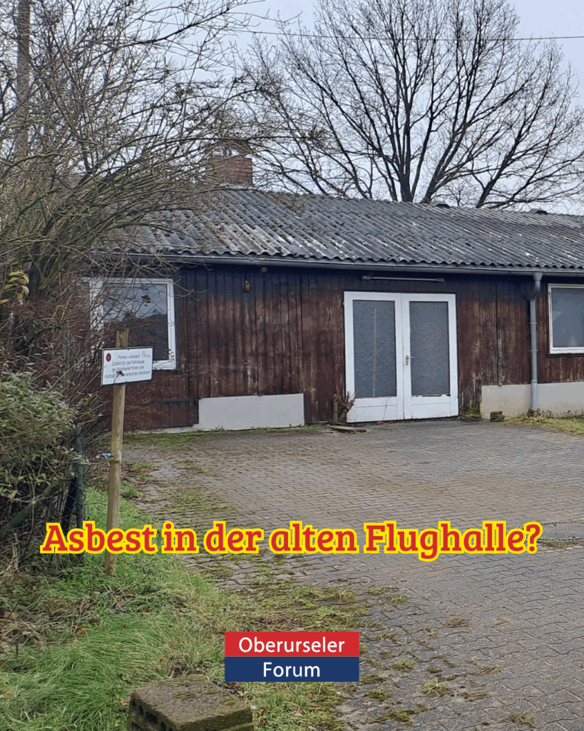 Asbest in der alten Flughalle?