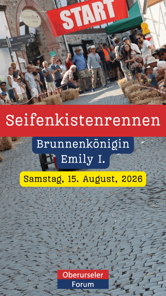 Seifenkisten 2026: Eröffnungsfahrt von Brunnenkönigin Emily I.