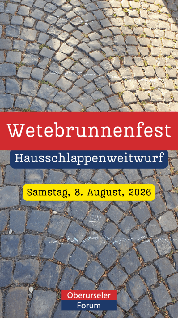 Wetebrunnenfest Hausschlappenweitwurf - Samstag, 8. August, 2026
