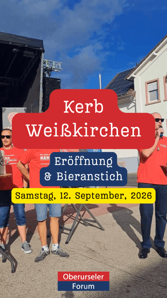Eröffnung und Bierfassanstich bei der Kerb an der Feuerwehr in Weißkirchen. September 2026